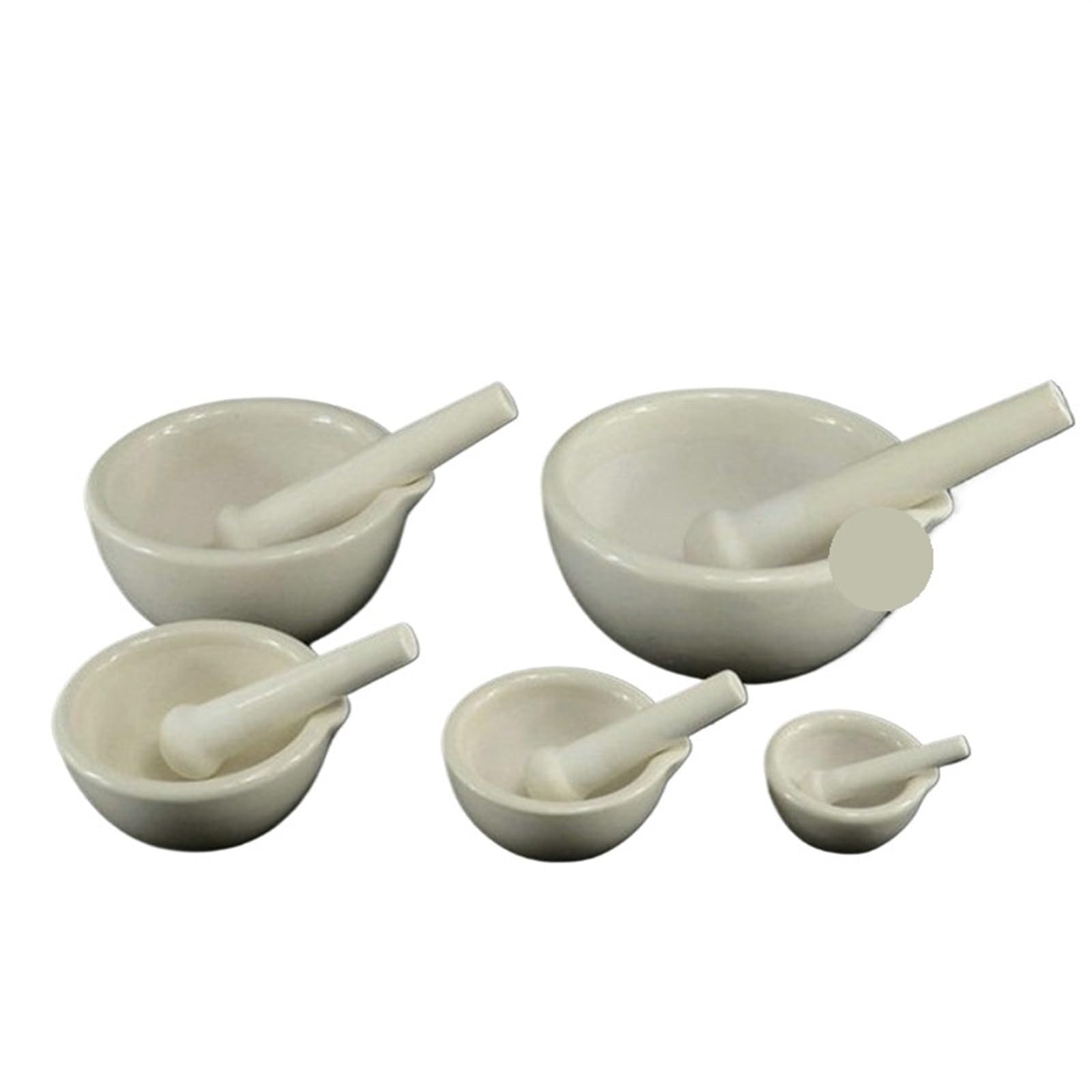 Set di mortaio e pestello in porcellana da 1 pezzo for schiacciare macinare specie erbe o altre sostanze morbide, strumenti utili for il laboratorio la farmacia Mortaio Con Pestello(160mm)