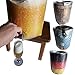 BierEx Fasskühler Kühlmanschette Bier 5 Liter Fässer Faß Partyfass Dose Bier Bierfass (Holzfassoptik)