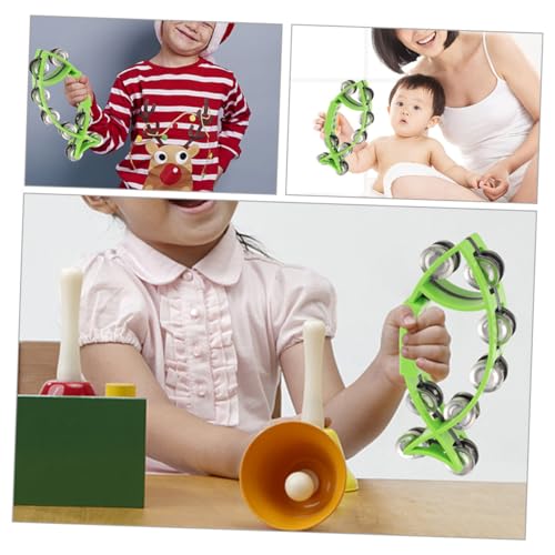 JOINPAYA 2 Peças Sino De Mão Brinquedo Instrumentos Musicais Jingle Bells Instrumento De Dança Sinos