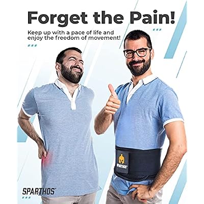 Sparthos Back Support Belt [Size Small] x Ice Packs for Injuries [Size Med]