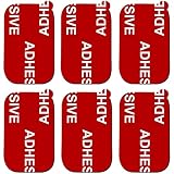 Dashboard Mount Sticky Adhesive, PKYAA 6 Pack Rectangle Heat Resistance Adhesive Replacement Pads for Dashboard Magnetic Phone Holder - 6pcs Rectangle Adhesive Tapes & 6pcs Alcohol Prep Pads