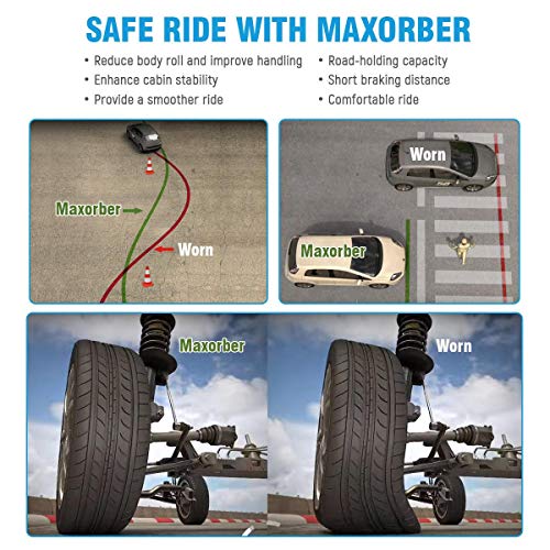 Maxorber Full Set Shocks Struts Front Rear Left Right Absorber Kit Driver Passenger Side Compatible With Fx35 Fx45 2003 2004 2005 2006 2007 2008 Shock Absorber 339056 339055 349027 72370 #TOP5