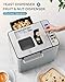 EUHOMY 25-in-1 Bread Maker Machine 2LB Breadmaker, Bread Machines with Nut Dispenser and Yeast Dispenser, 3 Loaf Sizes 3 Crust Colors, Dough Maker with Customized Options, Gluten-Free, Recipe, Gifts