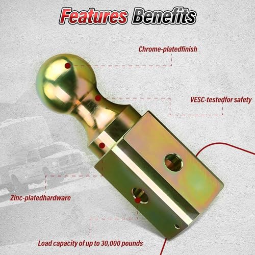 image for Fexhull GNXA2000 Gooseneck Turn Over Ball 2-5/16