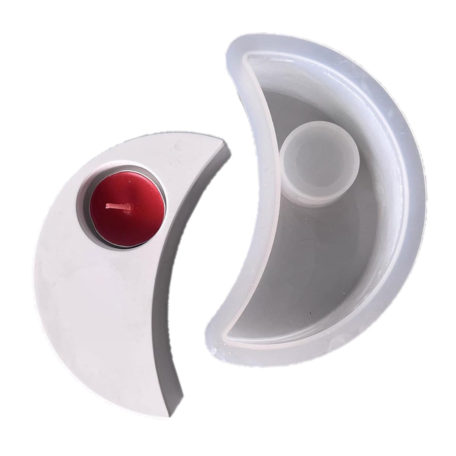 HZBB Tealight Holder Molds Shape Candlestick Silicone Craft Supplies Casting Shape