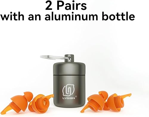 Miniatura 8 de LYSIAN Tapones para los oídos de concierto de alta fidelidad, tapones para los oídos reutilizables para músicos, protección auditiva de 23 dB para