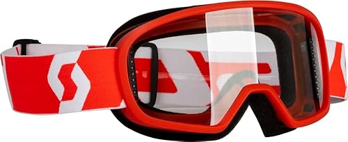 SCOTT 272838-1005043 Buzz MX - Gafas para jóvenes, color rojo y blanco con lente transparente