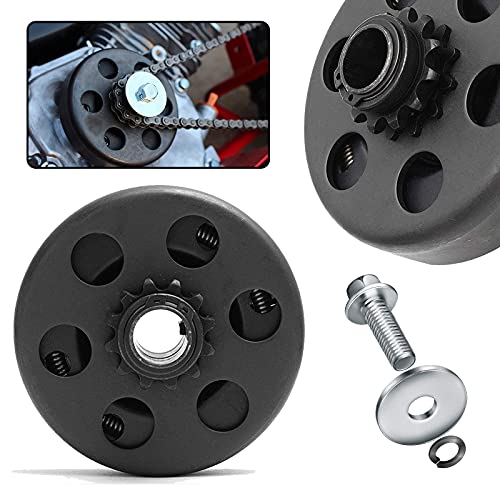 Image of Go Kart Clutch 3 /4 inch Bore 12T with #35 Chain Centrifugal Clutch and Chain for Go Kart Minibike Honda Kart Engines
