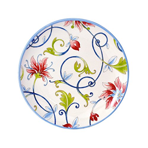 Tudor Royal Collection 16-Piece Premium Quality Round Porcelain Dinnerware Set, Service For 4 - Botanical, See 10 Designs Inside! #TOP4