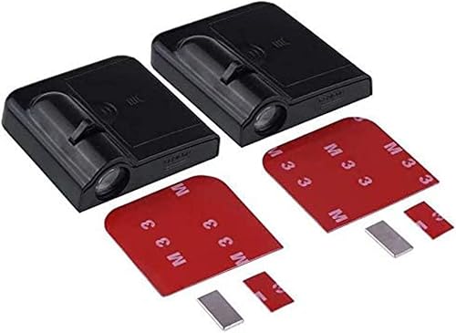 Miniatura 2 de Proyector de logo de luces para puerta de automóvil, Stitch, 2 unidades, luces universales inalámbricas, luces de bienvenida, luces de sombra