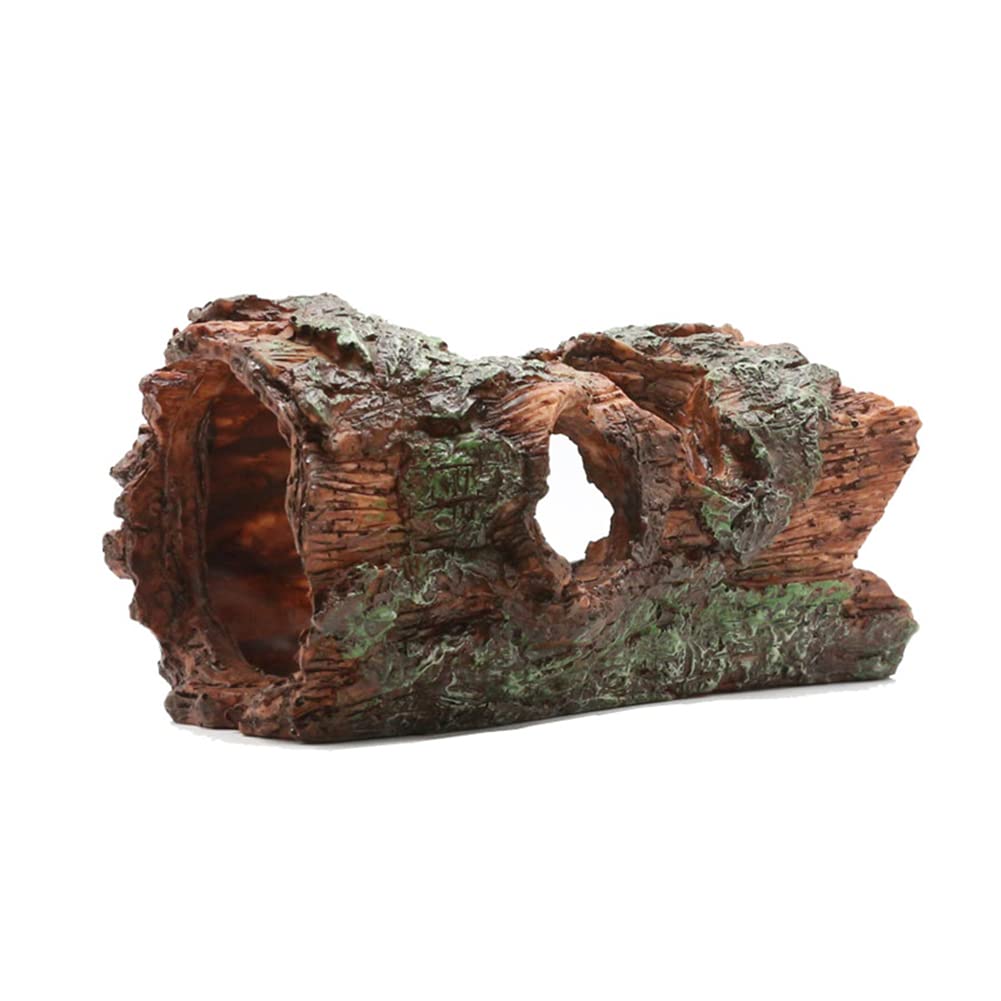 NORHOR Fish Tank Ornament, Aquarium Resin Cave Ornaments Fish Tank Decorations Tree Log For Hiding