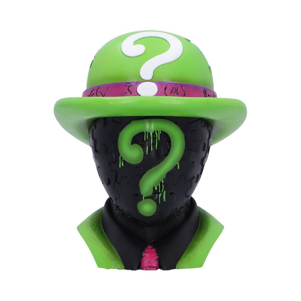 Nemesis Now Green And Purple Dc Riddler Box, Gotham Villain Collectible Storage, Batman Merchandise, Fun Comic Decor And Gifts