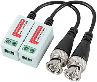 HD Video Balun Mini CCTV BNC Video Balun Transceiver Cable Used for CCTV Security/Surveillance Camera Systems