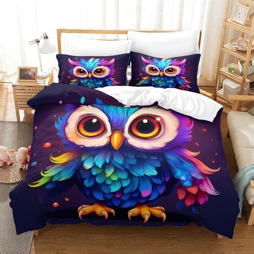 Parure de lit chaton imprimée 3D en microfibre durable pour lit King confortable - 3