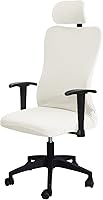 Vista 60 de FORCHEER Funda para Silla de Oficina Repelente al Agua de Jacquard con Respaldo Giratoria Extraíble Elástica Universal para Silla de Computadora