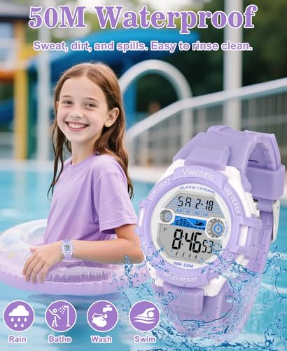 Image of Kids Digital Watch for Boys Girls, Waterproof LED Colorful Lights Sports Watch Suitable for 5-17 Years Old Teenagers (with Gift Box)