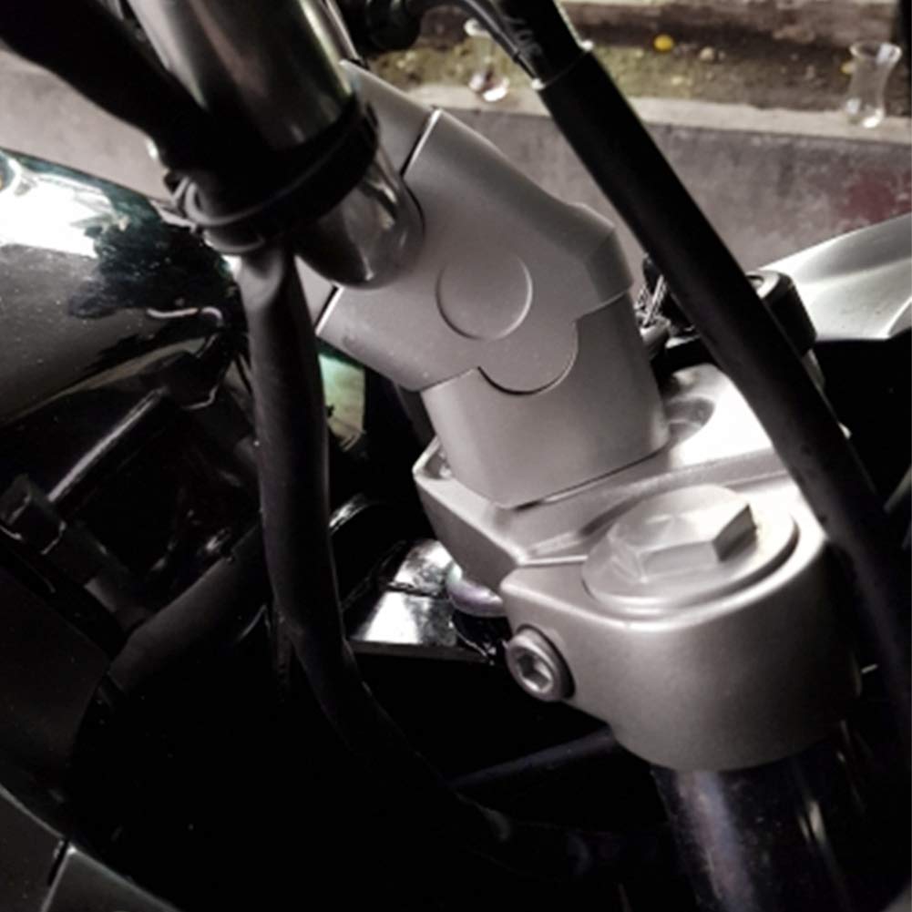 Soporte Universal Para Manillar De Motocicleta 22mm Elevación 30mm Retroceso 20mm Aleación De Aluminio CNC Instalación Fácil Compatible Con La Mayoría De Modelos