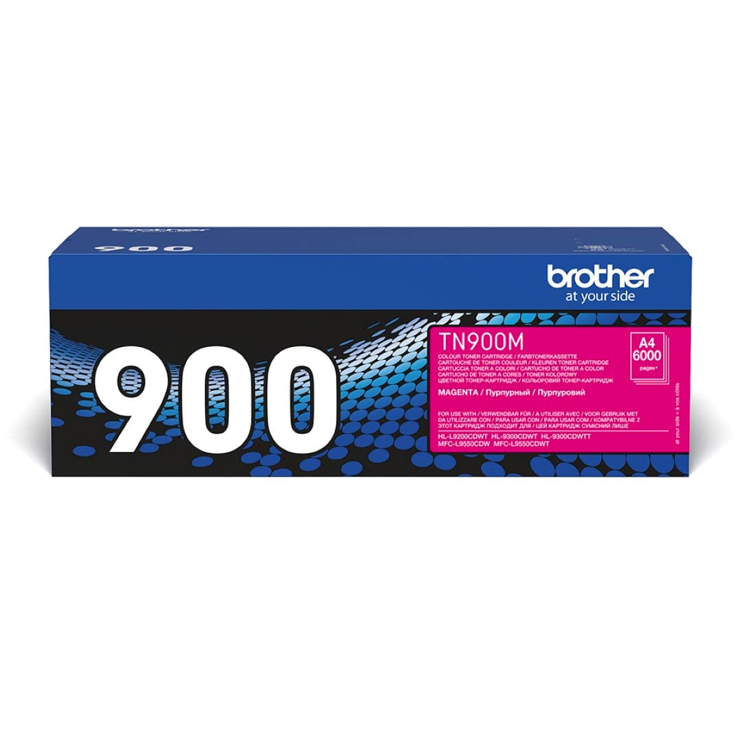 Brother TN900M | Toner Originale | Altissima Capacità | Colore Magenta | Fino A 6000 Pagine | Per Stampanti MFCL9550CDWT/ HLL9200CDWT-image
