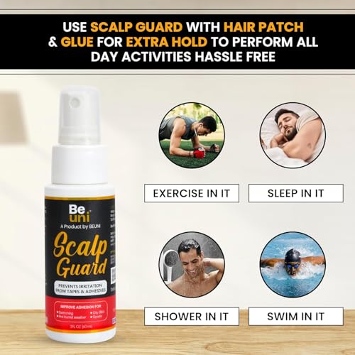 Image of Scalp Guard Protector Spray For Hair Wig And Patches Prevents Irritation From Tape And Adhesive Anti Bacterial Anti Itching Formula Improves Adhesion Pack Of 2