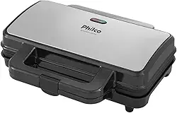 Sanduicheira e grill, Inox Pgr02i, Preto, 220V, Philco