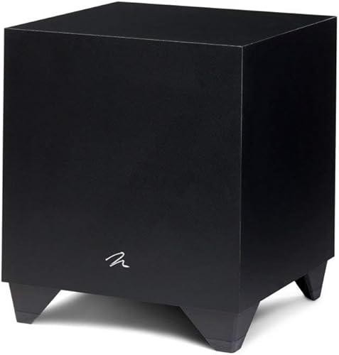 MartinLogan Dynamo - Subwoofer de 600 x 10 pulgadas y 120 vatios con aplicación de control submarino, color negro