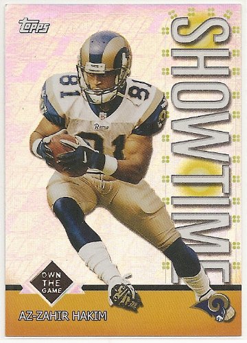 Az-Zahir Hakim 2001 Topps Own The Game Showtime St. Louis Rams Insert Card #TS2