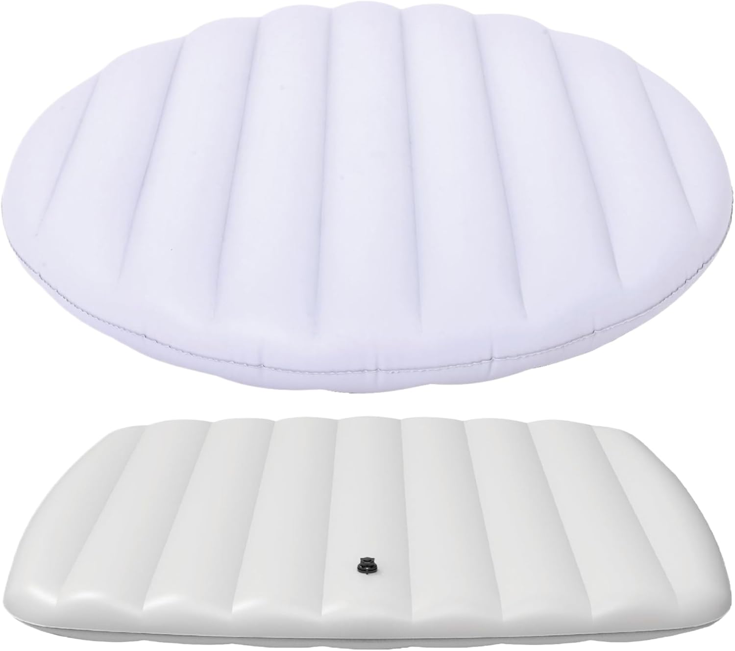 Inflatable Hot Tub Cover 49in Windproof ＆ Rain-Proof Insulated Hot Tub Cover Energy Saving Spa Covers for, Bathtub, Round Spa Covers for Inflatable