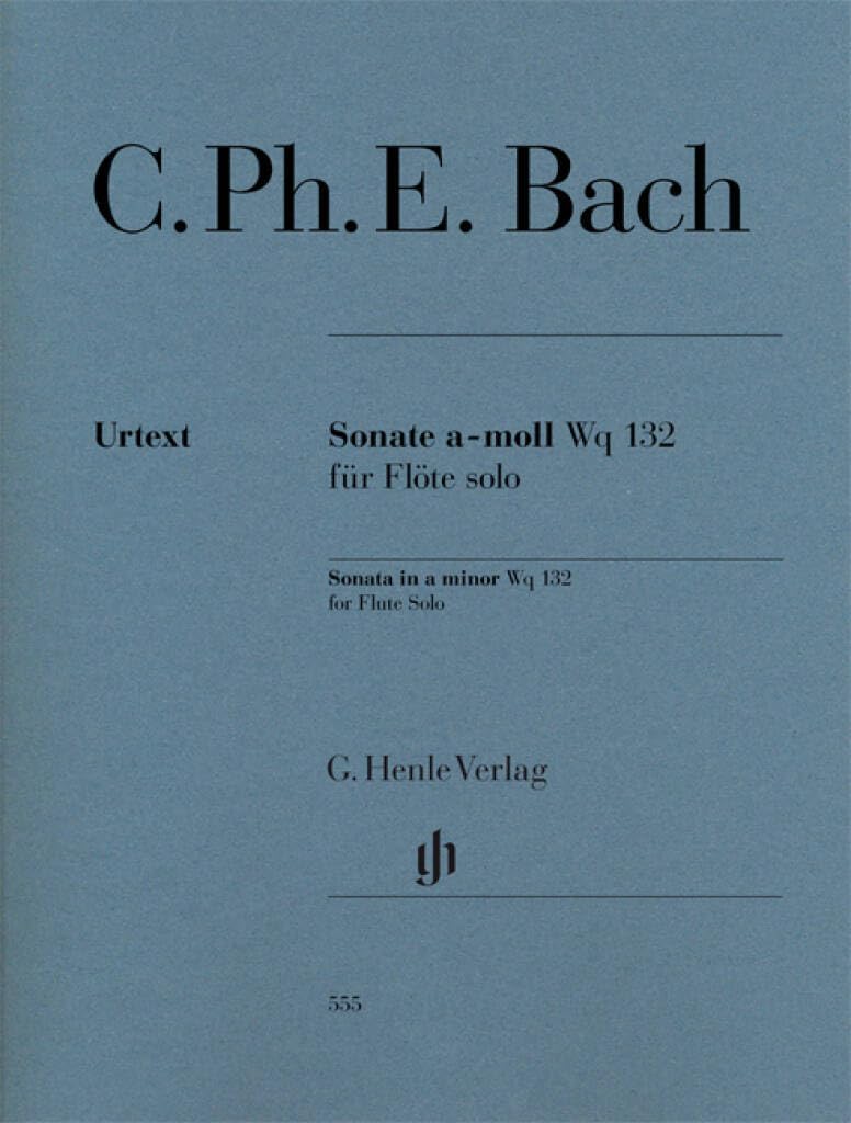 Sonata for Flute Solo - A minor - Wq 132 - ( HN 555 )
