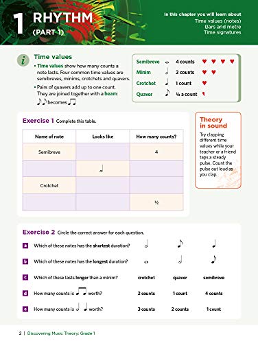 Abrsm 9781786013453 Discovering Music Theory, The Abrsm Grade 1 Workbook  thumb #3