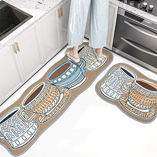 Image of HomeCloud Rubber 6mm Fruit Printed Thick Anti Slip, Washable, Big Size, Printed, Designer Folding Kitchen Mat for Floor Home Bedroom -, Standard Size (40 x 120 cm 40 x 60 cm)