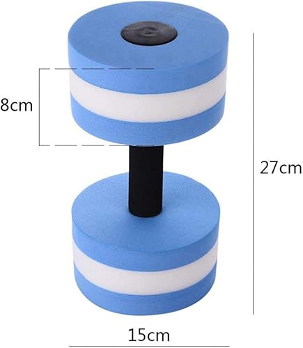 Miniatura 3 de Mancuerna flotante EVA para natación, barra acuática, aeróbicos, fitness, ejercicio, yoga, color rojo y azul