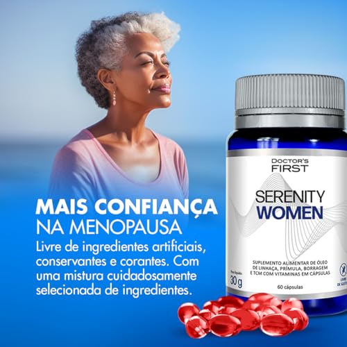 Serenity Women - Borragem + Primula + Linhaça 500mg - 60 cápsulas softgel