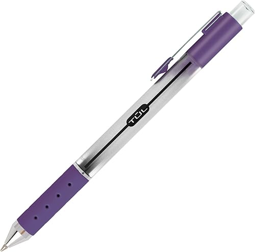 Miniatura 5 de TUL Bolígrafos de gel retráctiles, punta de aguja, 0.020 in, barril gris, colores de tinta brillantes surtidos, paquete de 8