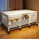Indispensable -- Notre poulailler d'intérieur allie mobilité (roues), visibilité (panneaux transparents) et praticité (plateau). Que ce soit pour un logement temporaire ou un usage quotidien, c'est le choix idéal pour les amateurs de volailles.