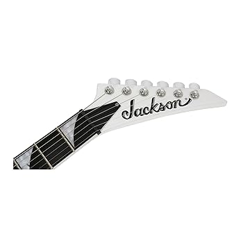 ギター Jackson King V White with Black Jackson JS Series King V JS32 - White with Black Bevels