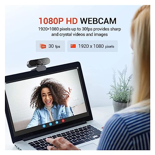 Caméra Web pour PC 1080P HD 30fps avec correction de lumière automatique - 2