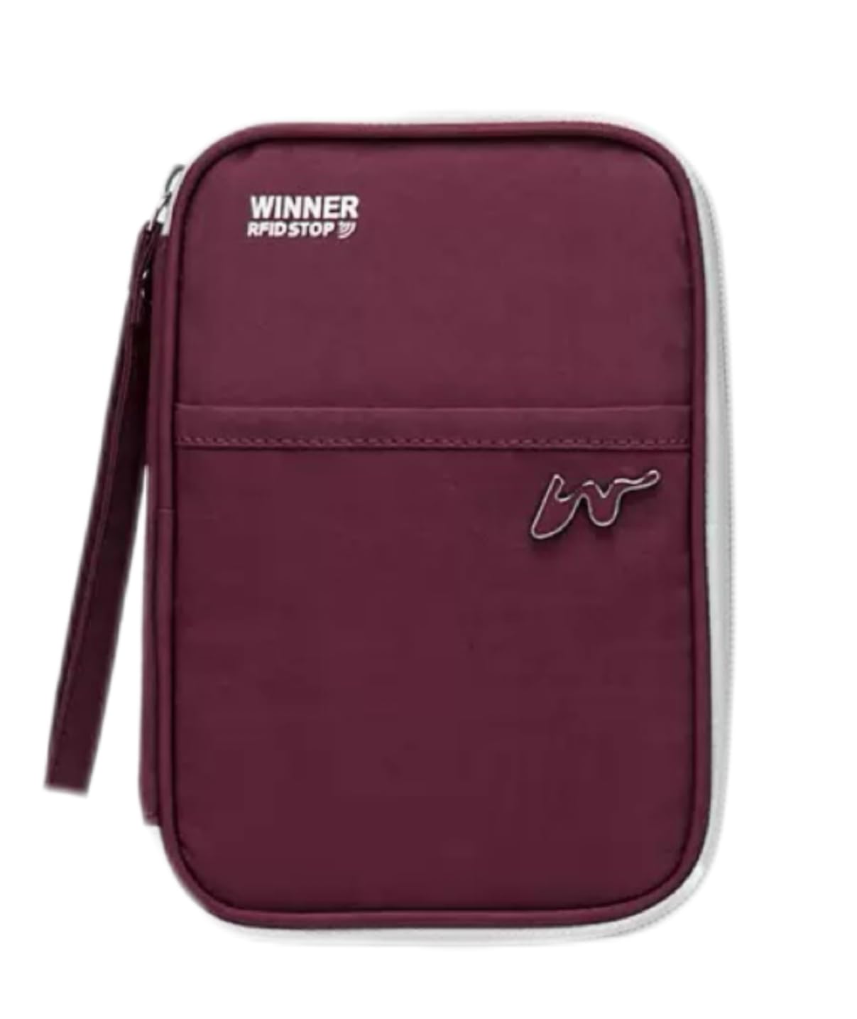 P-H1 Travel Family Passport Holder RFID Blocking Passport Waterproof Wallets for Men Women Travel Document Organizer, Lightweight Portable Passport Cover with Zipper Pocket, Wine Red-image-11