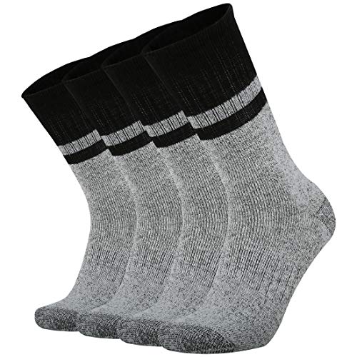 Ortis Merino Wool Cushion Crew Socks for Men Outdoor Hiking Hike Moisture Wicking Heavyweight Thick...