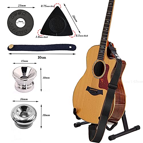 BetterJonny Sangle de guitare réglable en coton – Sangle de guitare – Avec extrémités en cuir – Pour guitare électrique… - Les Beatles, Paul McCartney, John Lennon, RIngo Starr, George Harrison BetterJonny Sangle de guitare réglable en coton - Sangle de guitare - Avec extrémités en cuir - Pour guitare électrique… – Image 4