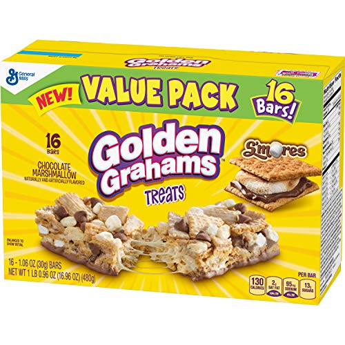 Golden Grahams Treats Smores, 13.6 oz, 16Count (Pack of 4)
