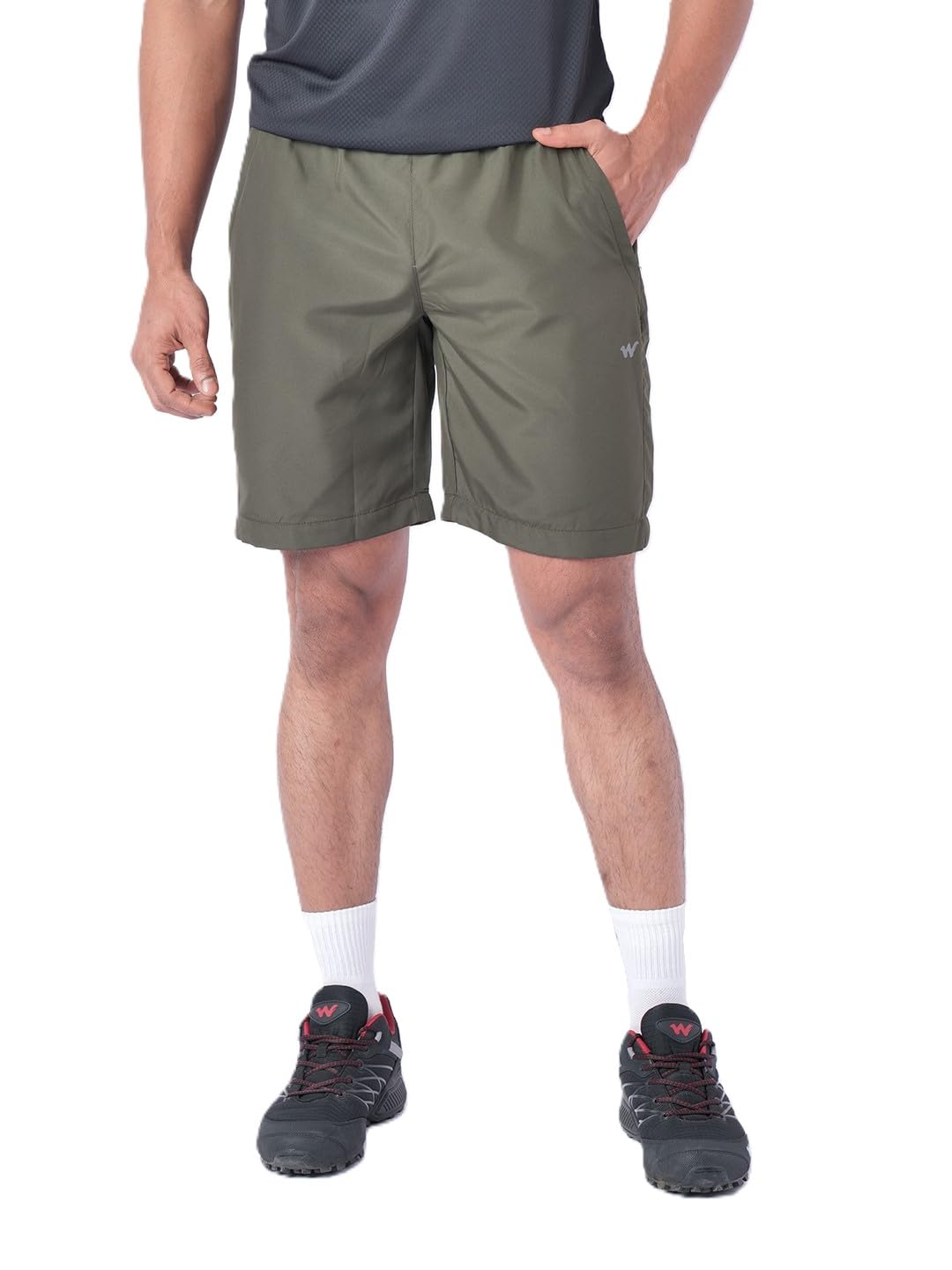 wildcraft Men’s Solid Regular Fit Shorts| Mid Waist with Adjustable Drawcord-picture-41