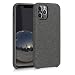 Produktbild kwmobile Hülle kompatibel mit Apple iPhone 11 Pro Max - Stoff Case Handy Schutzhülle - Backcover Cover Grau
