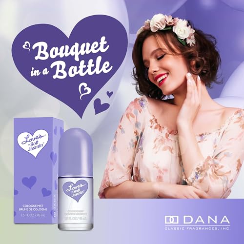 Dana Love's Soft Jasmin Cologne Mist 1.5oz, Womens Body Spray - Image 3