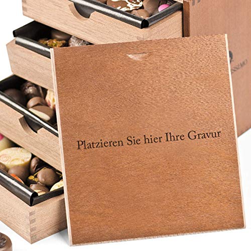 ChocoMassimo - Blumen - Pralinen - 40 Pralinen im Holzkästchen | Schokolade | Geschenkidee | Frau | Frauen | Mutter… – Bild 5