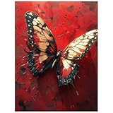 Pintar por Numeros Adultos Animal Kit Pintura Manualidades Adultos con Lienzos para Pintar 60 x 80 cm Pintura Acrilica y Pinceles, Mariposa Cuadros Decoracion Salon Modernos, Decoracion Pared 8YH-1475