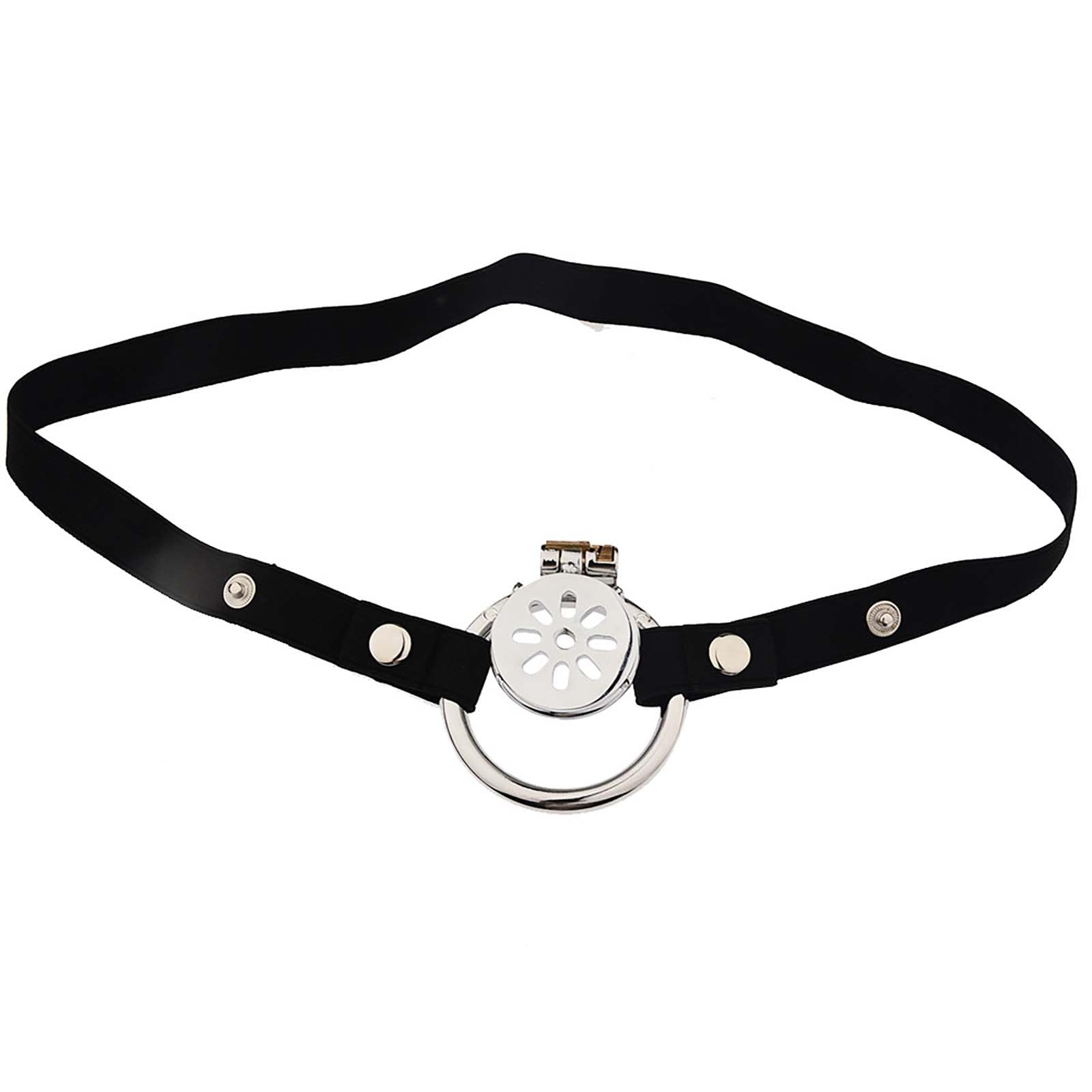 Accessori di protezione per gabbia di fitness piatta maschile in acciaio inossidabile con 1 tubo e 1 set di cinture -A50IT (B:40mm)