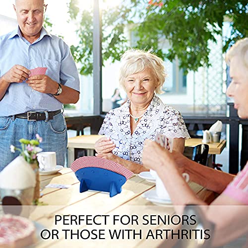 AMZMUKAUP 4 Stück Spielkartenhalter, Kartenhalter Kinder Spielkarten Freisprech Kartenständer Spielkarten Aufbewahru für Erwachsene, Kinder, ältere Menschen (Spielkarten Nicht Enthalten) – Bild 4