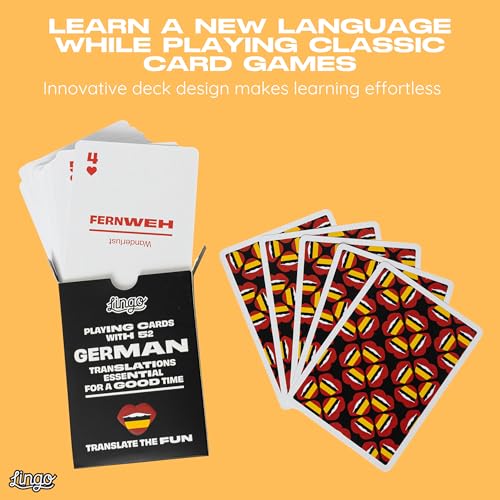 Naipes de poker Lingo en caja metálica premium miniatura 4