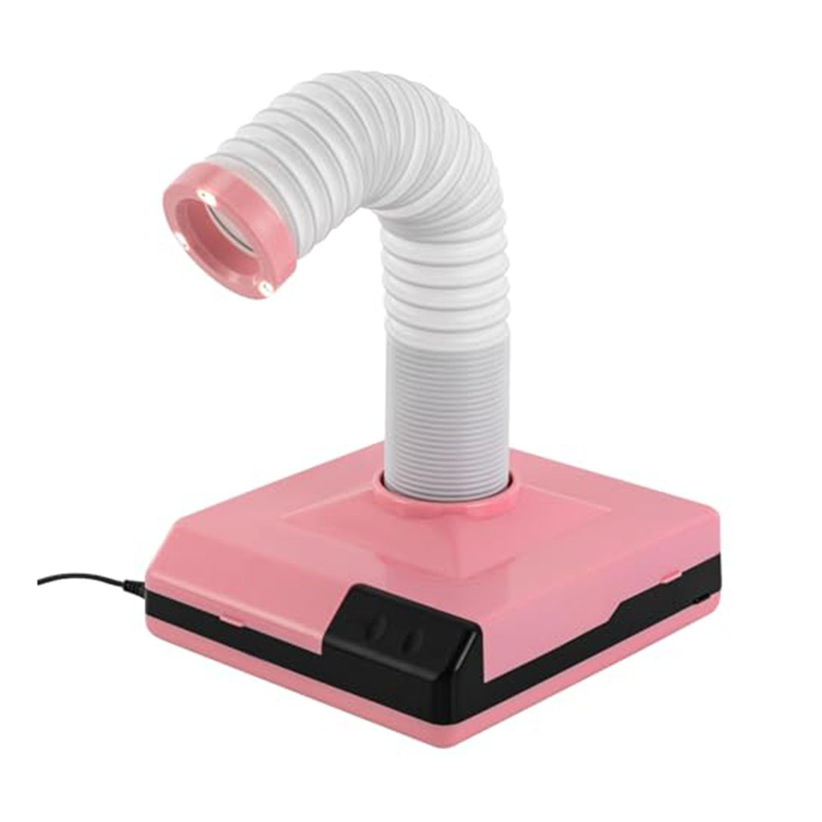 SenhE 60W Colector de Polvo de Laboratorio Dental, con Manguera Ajustable y luz LED, Succión Potente y Silenciosa, para Uso Profesional en Salones y Manicura en Casa