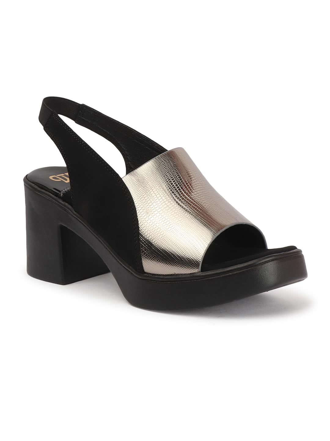 the white pole Trendy Every Occasion Block Heel Sandals For Women & Girls-picture-25